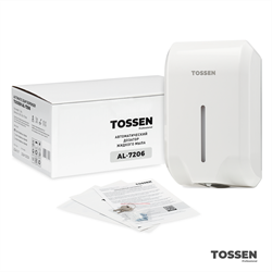 TOSSEN AL-7206 PW (Arctic white) - сенсорный диспенсер для мыла/дезинфицирующих средств - фото 22823