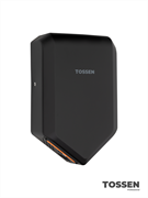 TOSSEN HS 1310 MB - высокоскоростная сушилка для рук (ABS-пластик) (коллекция "Матовый чёрный")
