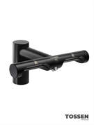 TOSSEN LS 1702 MB  - смеситель с сушилкой для рук (бесщеточный мотор) (коллекция "Матовый чёрный")