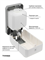 TOSSEN KF-7226 PW (White Classic) - механический дозатор жидкого мыла-пенки - фото 23733